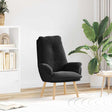 Vidaxl fauteuil zwart 69 x 74 x 93 cm sherpa stof