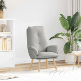 Vidaxl fauteuil wolkengrijs polyester en multiplex