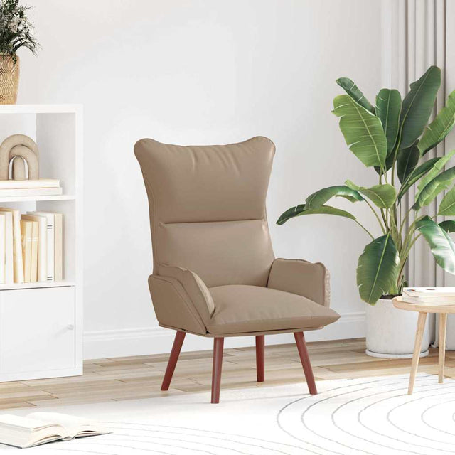 Vidaxl fauteuil cappuccino 69 x 74 x 93 cm kunstleer