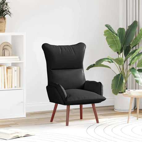 Vidaxl fauteuil zwart 69 x 74 x 93 cm kunstleer