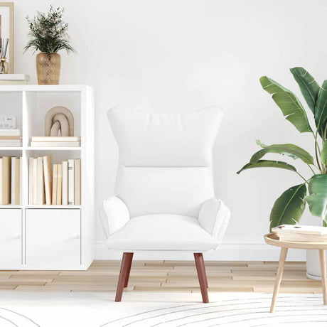 Vidaxl fauteuil wit 69 x 74 x 93 cm kunstleer