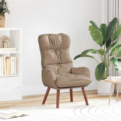 Vidaxl fauteuil cappuccino 69 x 74 x 93 cm kunstleer