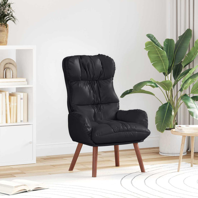 Vidaxl fauteuil zwart 69 x 74 x 93 cm kunstleer