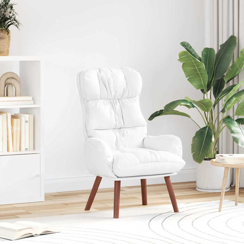 Vidaxl fauteuil wit 69 x 74 x 93 cm kunstleer