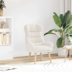 Vidaxl fauteuil crème 69 x 74 x 93 cm sherpa stof