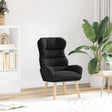 Vidaxl fauteuil zwart 69 x 74 x 93 cm sherpa stof
