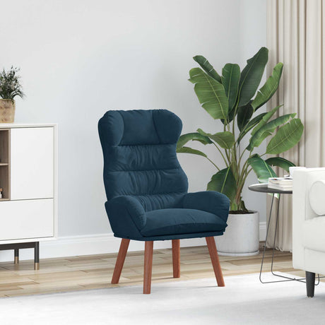 Vidaxl fauteuil blauw 69 x 74 x 93 cm fluweel