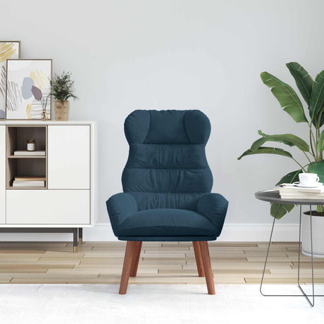 Vidaxl fauteuil blauw 69 x 74 x 93 cm fluweel