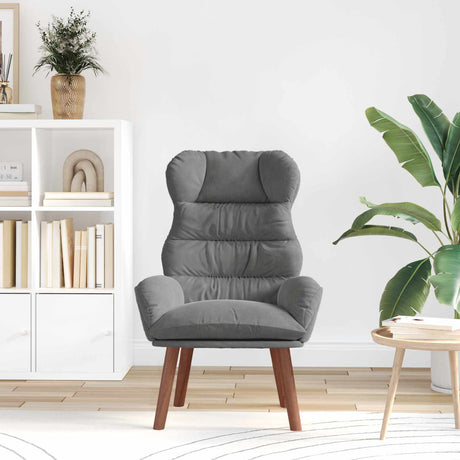Vidaxl fauteuil donkergrijs 69 x 74 x 93 cm fluweel