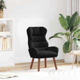 Vidaxl fauteuil zwart 69 x 74 x 93 cm fluweel