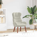 Vidaxl fauteuil crème 69 x 74 x 93 cm fluweel