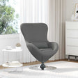 Vidaxl eivormige stoel donkergrijs 63 x 73 x 90 cm stof
