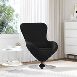 Vidaxl eivormige stoel zwart 63 x 73 x 90 cm stof