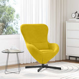 Vidaxl eivormige stoel geel 63 x 73 x 90 cm fluweel
