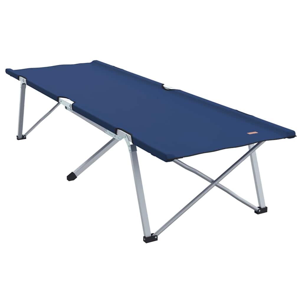 Vidaxl opvouwbaar camping bed blauw 194 x 62,5 x 42,5 cm