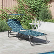 Vidaxl opvouwbare zonnebed oxford multikleur