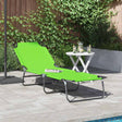 Vidaxl opvouwbare zonnebed groen 188 x 57 x 86,5 cm polyester