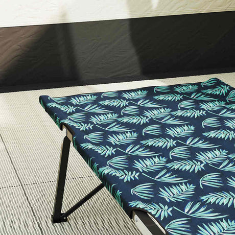 Vidaxl opvouwbaar camping bed bossen 206 x 76 x 74 cm oxford en staal