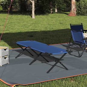 Vidaxl opvouwbaar camping bed blauw 193 x 69 x 45 cm oxford stof