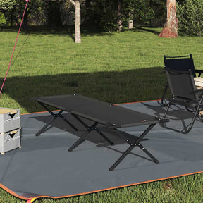 Vidaxl opvouwbaar camping bed zwart 193 x 69 x 45 cm oxford stof
