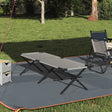 Vidaxl opvouwbaar camping bed grijs 193 x 69 x 45 cm oxford stof