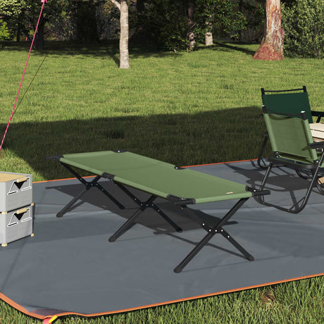 Vidaxl opvouwbaar camping bed groen 193 x 69 x 45 cm oxford stof