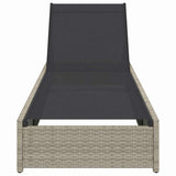 Vidaxl ligstoel beige 200.5 x 70 x 75 cm poly rattan