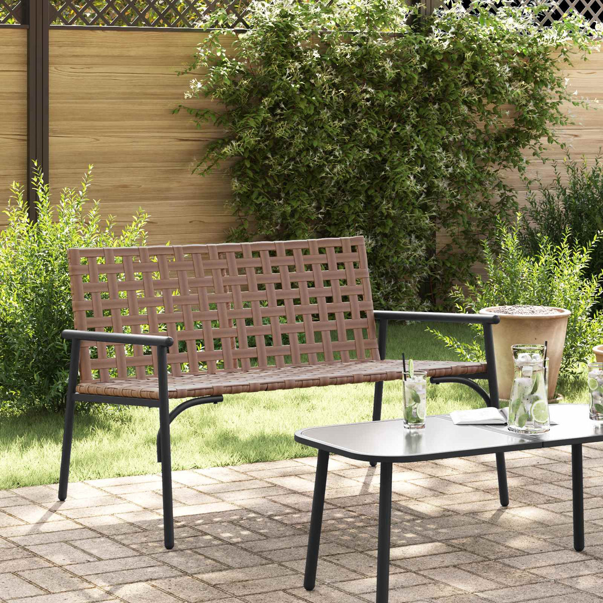 Vidaxl tuinstoel bruin poly rattan
