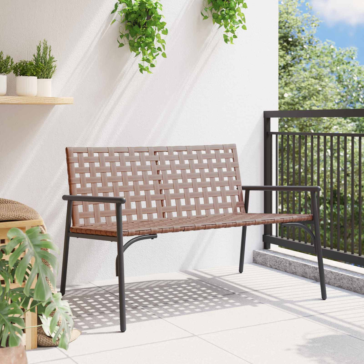 Vidaxl tuinstoel bruin poly rattan
