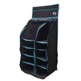 Vidaxl hangende tent organizer 10 vakken zwart 40,5 x 25 x 80 cm