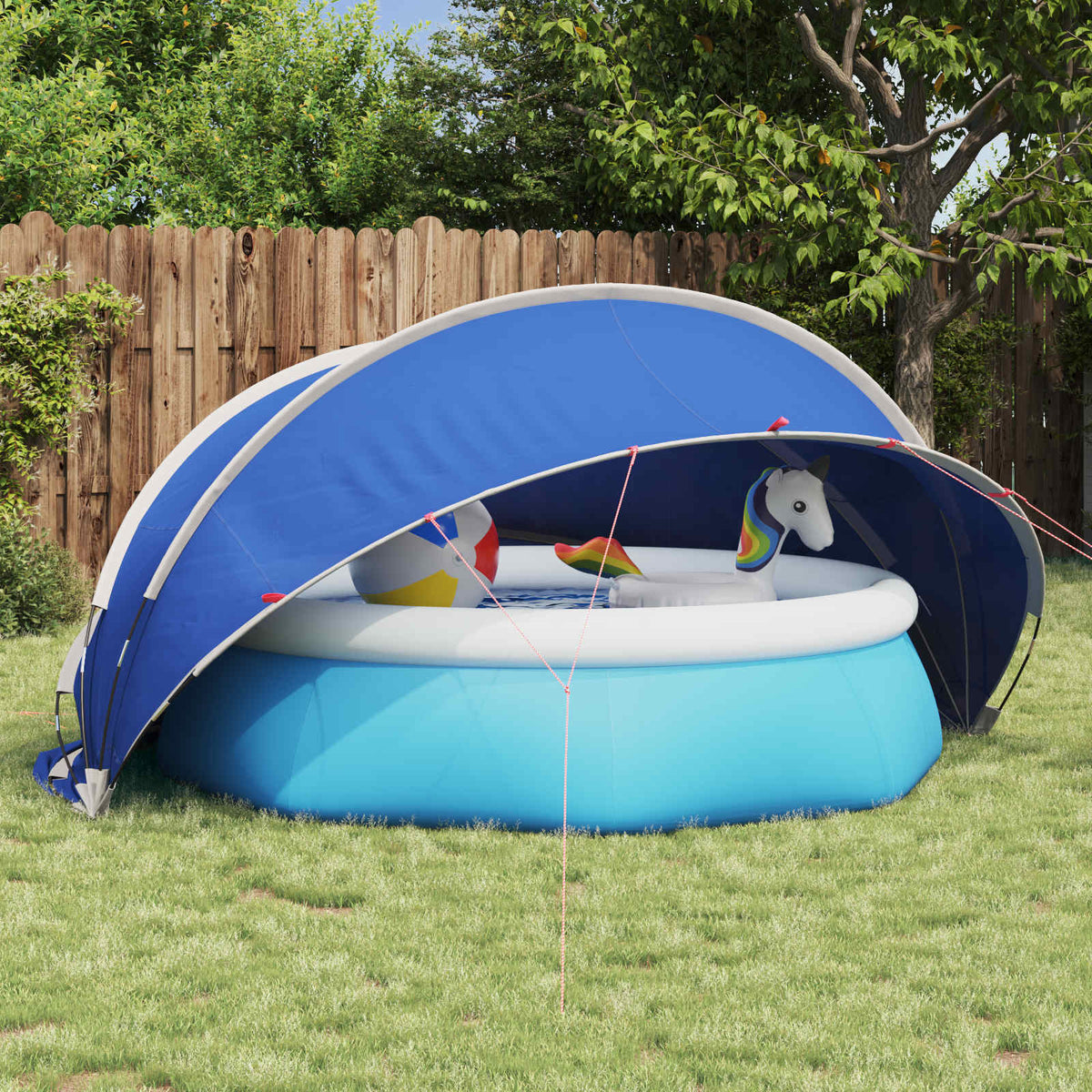 Vidaxl pooldome 336 x 322 x 160 cm 185t polyester met pu-coating