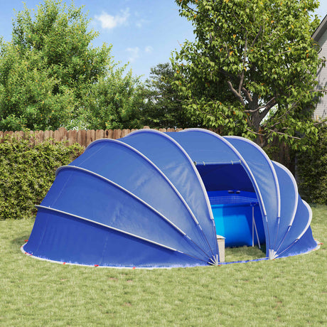 Vidaxl zwembad tent koepel 538 x 440 x 204 cm azure blauw