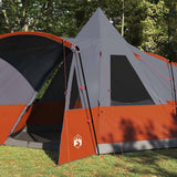 Vidaxl teepee tent 8-persoon 8-persoons grijs en oranje