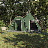 Vidaxl teepee tent met dak met opslag groen 545 x 450 x 295 cm