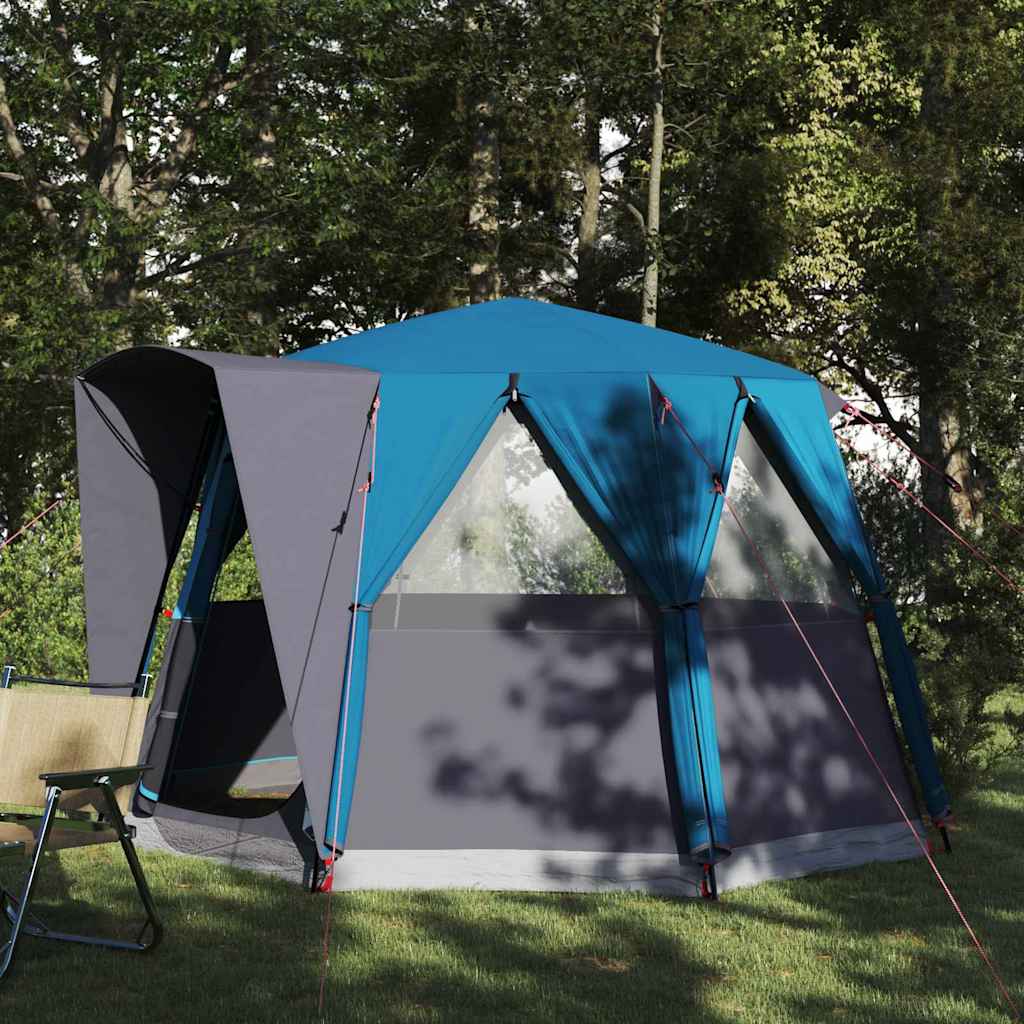 Vidaxl huisje tent met dak blauw en grijs 320 x 320 x 203 cm