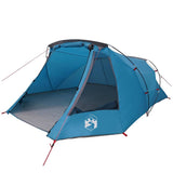 Vidaxl tunnel tent 3-person 3-persoons blauw en grijs