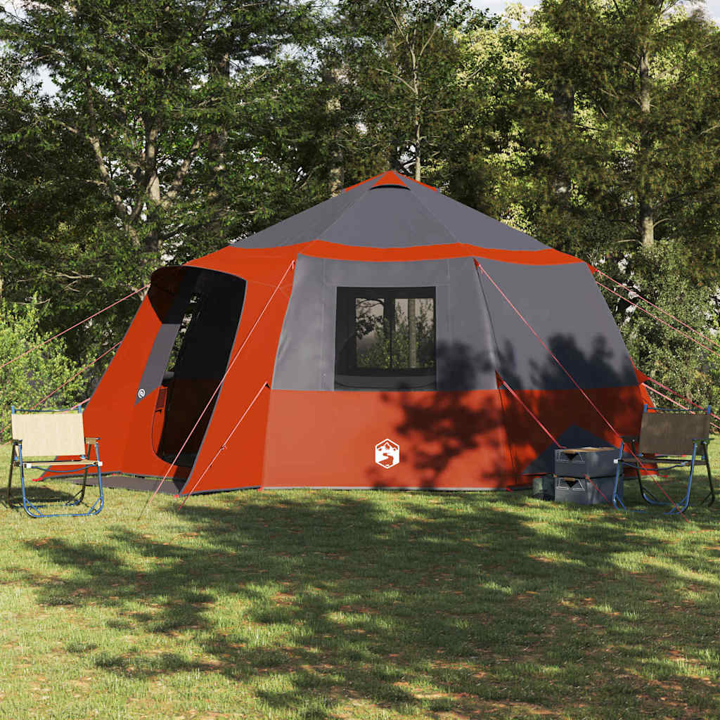 Vidaxl huisje tent met dak grijs en oranje 500 x 500 x 294 cm