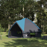 Vidaxl teepee tent voor 10 personen 10-persoons blauw en grijs
