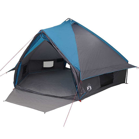 Vidaxl teepee tent voor 10 personen 10-persoons blauw en grijs