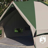 Vidaxl teepee tent met dak met opslag groen en wit 490 x 410 x 210 cm