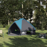 Vidaxl teepee tent met dak blauw en grijs 490 x 410 x 210 cm