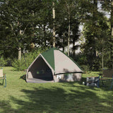 Vidaxl teepee tent met dak groen en grijs 490 x 410 x 210 cm