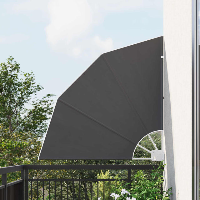 Vidaxl balkon privacy scherm 115 x 115 cm polyester antracietkleurig