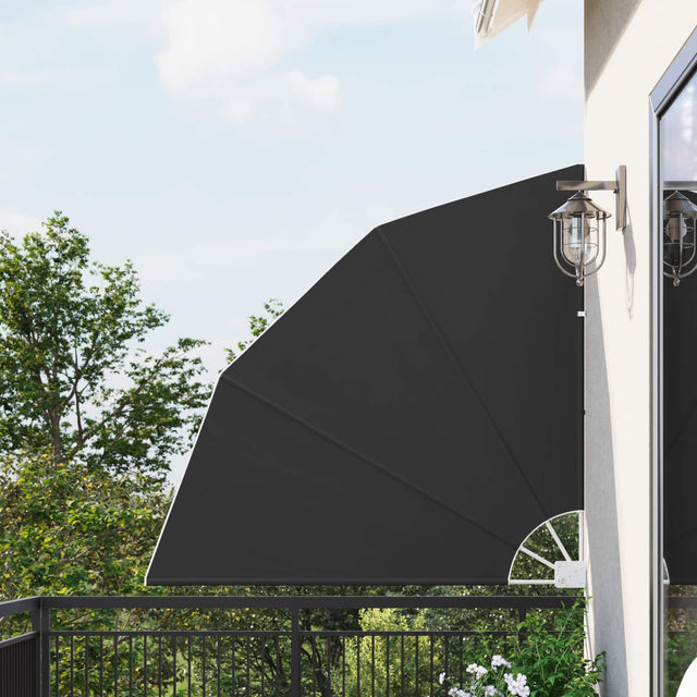 Vidaxl balkon privacy scherm 140 x 140 cm polyester zwart