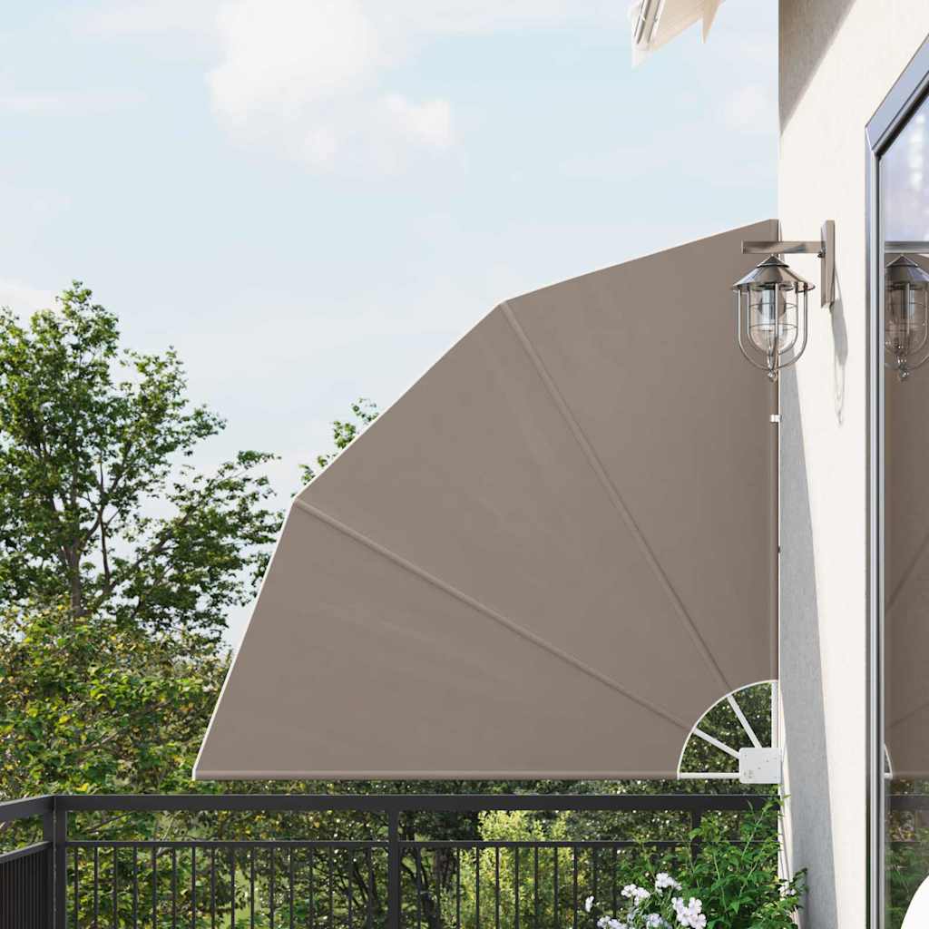Vidaxl balkon privacy scherm 140 x 140 cm polyester taupe