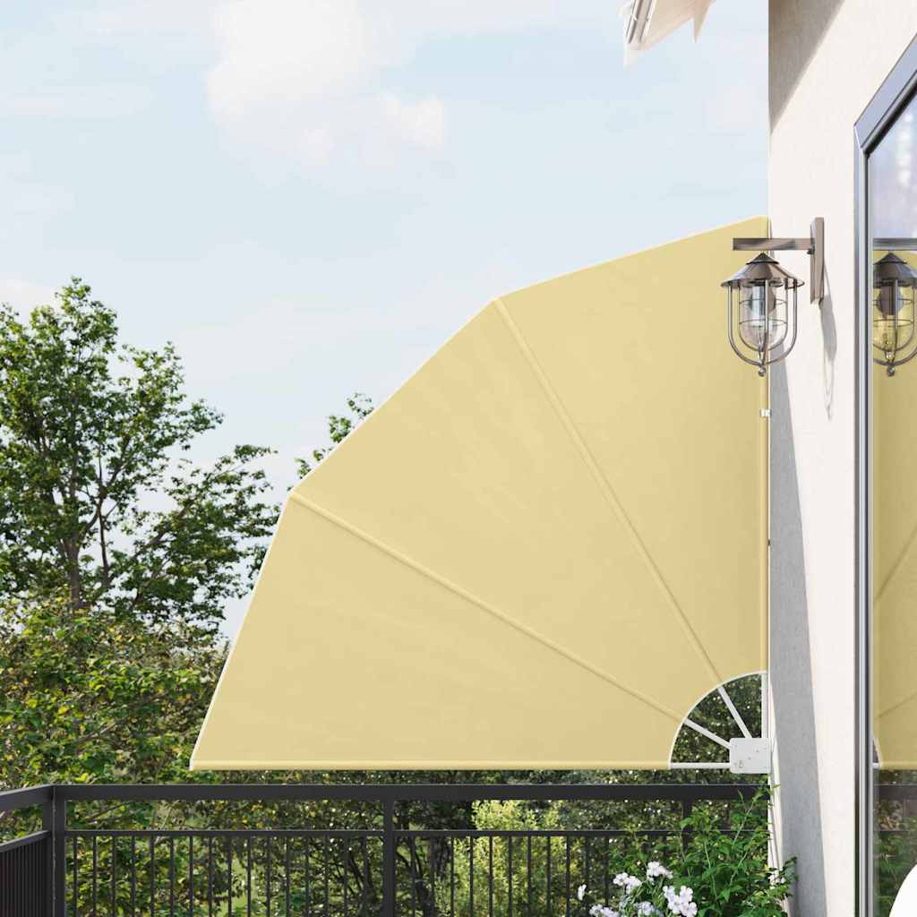 Vidaxl balkon privacy scherm zand 140 x 140 cm polyester