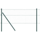 Vidaxl afrasteringspaal 13 pcs groen staal