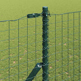 Vidaxl afrasteringspaal 13 pcs groen staal
