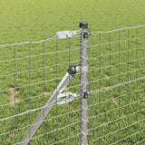 Vidaxl afrasteringspaal 7 pcs zilver staal