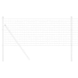 Vidaxl euro hek 0,8 x 25 m pvc-gecoat ijzer